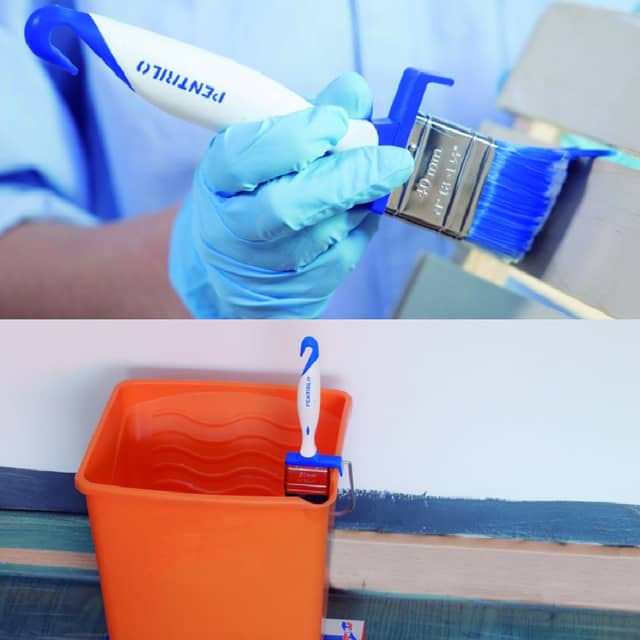 Flat Brush Tri-material Cubrix with Hanger 100mm