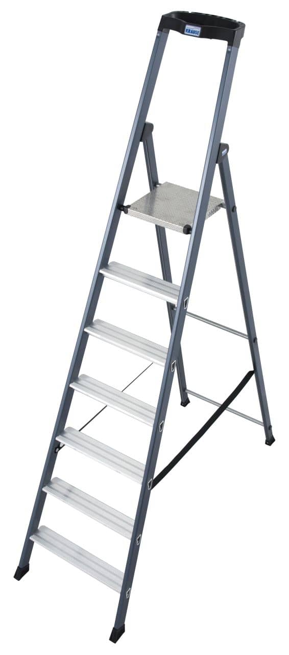 KRAUSE SePro S Step ladder, anodised 6+1