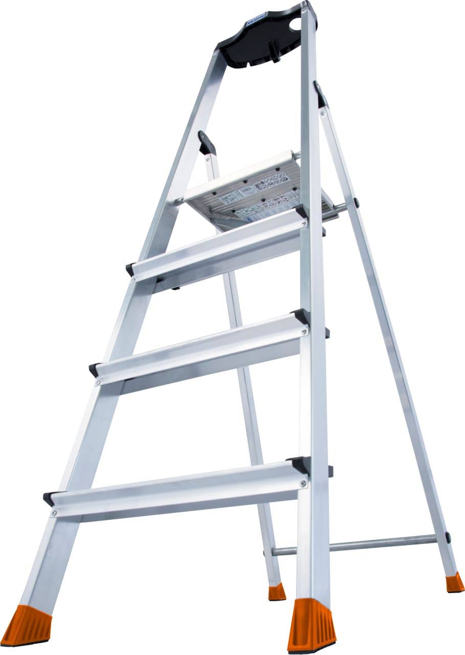 KRAUSE SEPURO Step ladder with deep steps 3+1