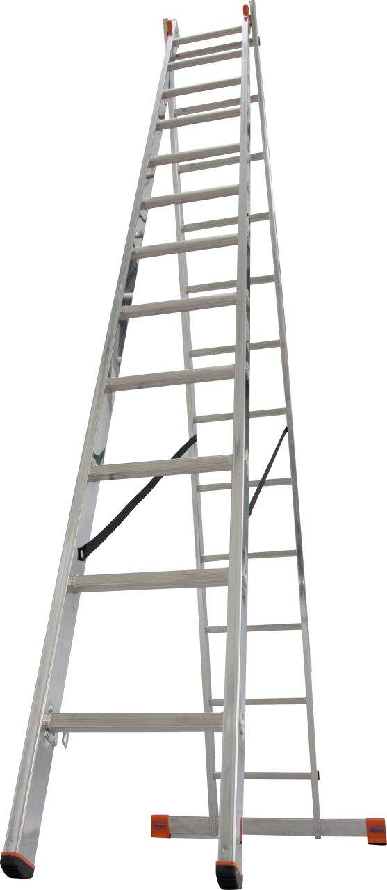 KRAUSE DUBILO two-section aluminium ladder 2x12