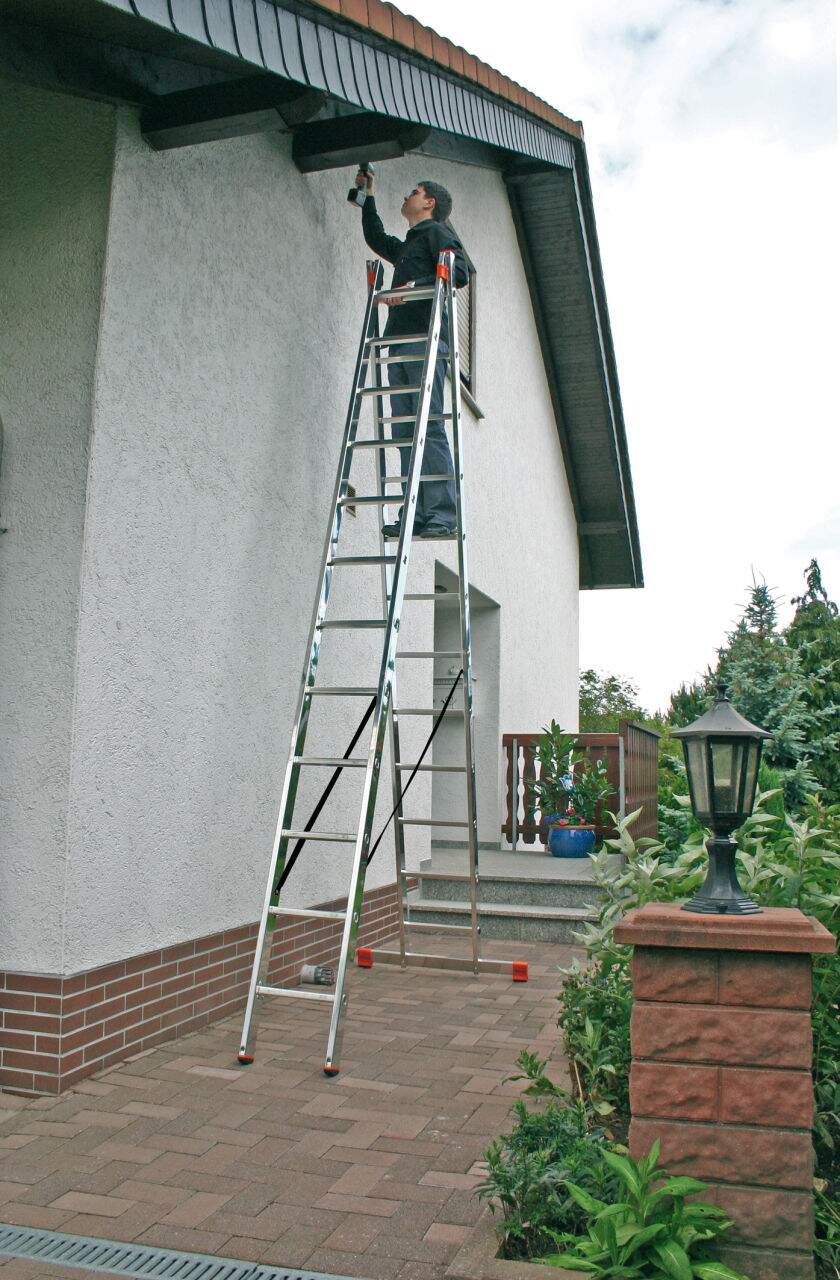 KRAUSE DUBILO two-section aluminium ladder 2x12