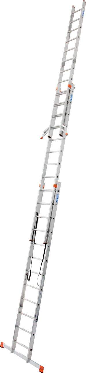 Three-section aluminium multipurpose ladder KRAUSE Tribilo 3x12