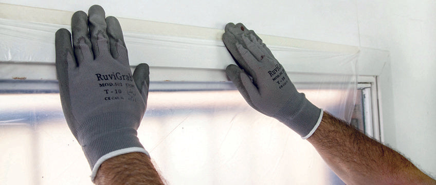 Plastic With Masking Tape - PintaRapid 20m x 270 cm