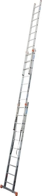 TRIBILO Three-Section Aluminium Ladder with Stair Function