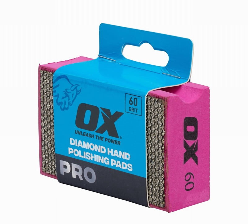 OX Diamond Hand Polishing Pads – 60 Grit