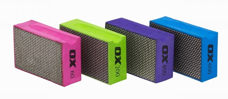 OX Diamond Hand Polishing Pads – 400 Grit