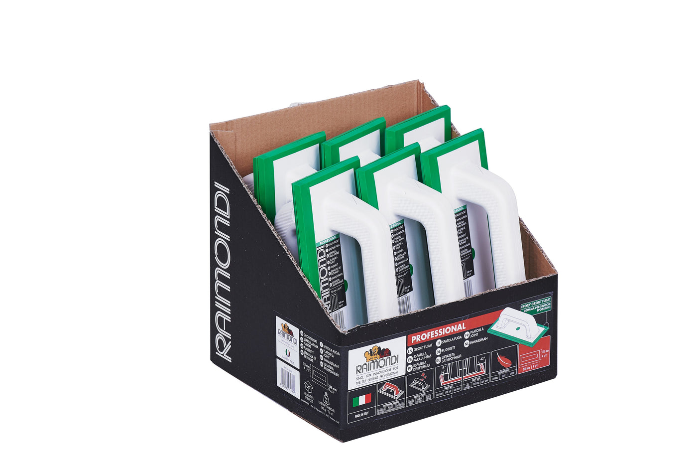 Raimondi маламашка за фуги 115×248 мм зелена гума 12U