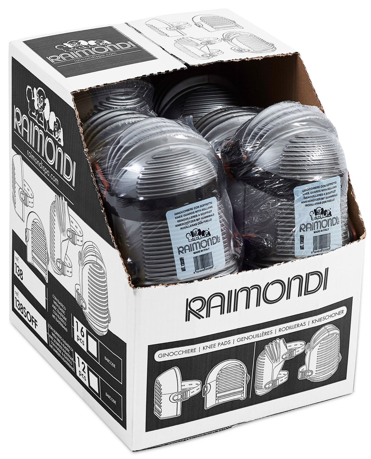 Raimondi наколенки с оребряване