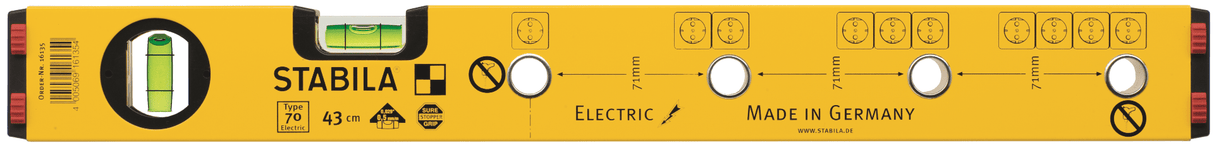 STABILA Алуминиев нивелир type 70 electric 43 см
