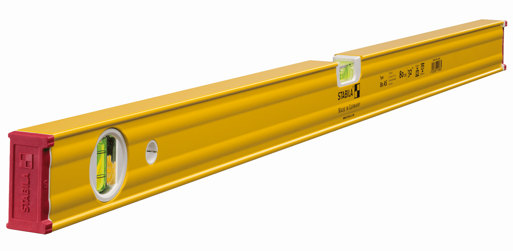 Усилен алуминиев нивелир Stabila type 80 AS 80 см