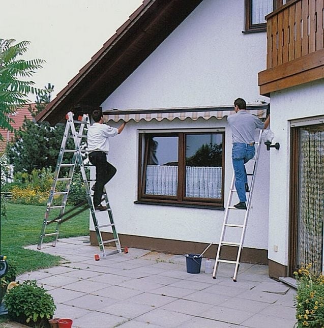 TRIBILO Three-Section Aluminium Multifunctional Ladder