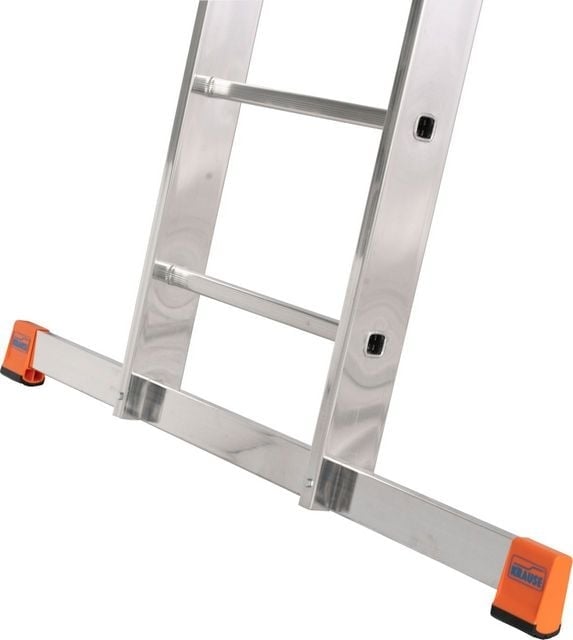 TRIBILO Three-Section Aluminium Ladder with Stair Function