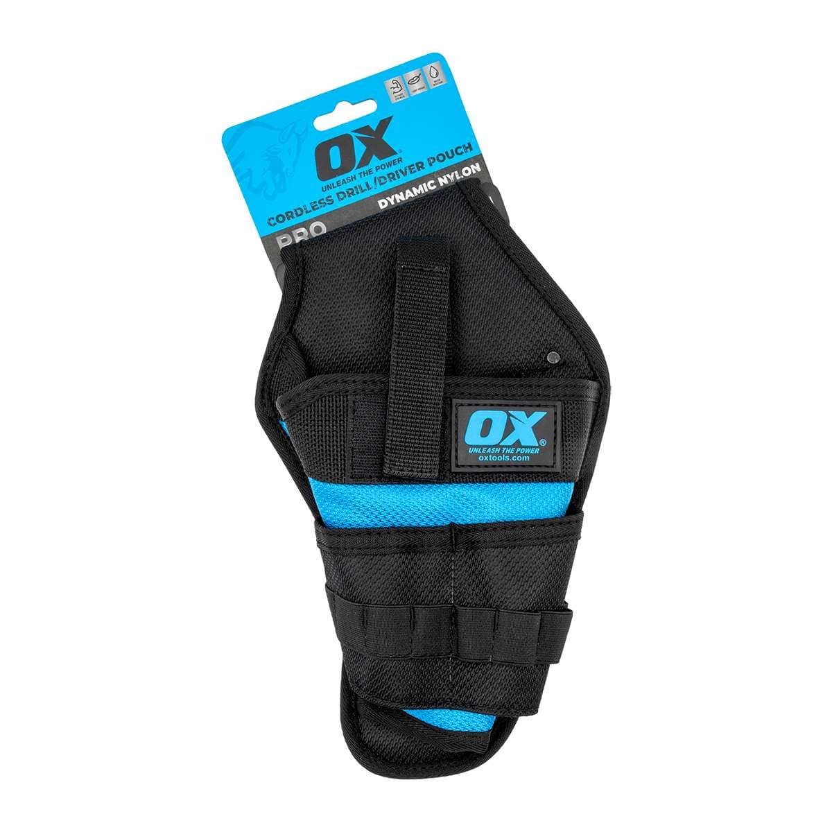OX Tools Pro Nylon Back Support Pouch – Durable, Weatherproof, Fits 2" Or 3" Belts