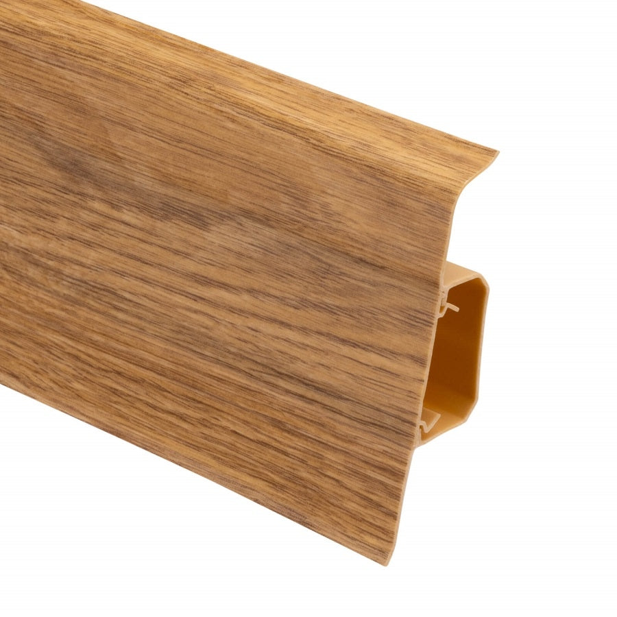 PVC skirting board SG75/Q2 Salag with cable duct, Villa Oak 2.2m