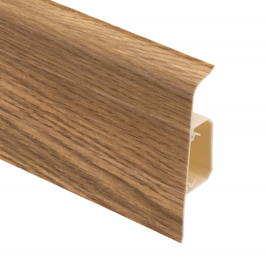PVC Skirting Board SG75/K3 Salag with Cable Duct, Rubens Oak, 2.2 m