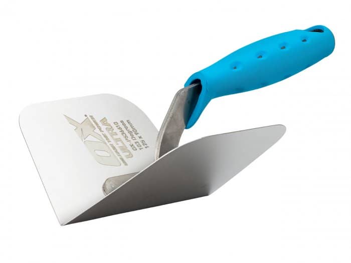 OX Pro Ultimate Stainless Steel 103 Degree Internal Corner Trowel - 125 x 90mm