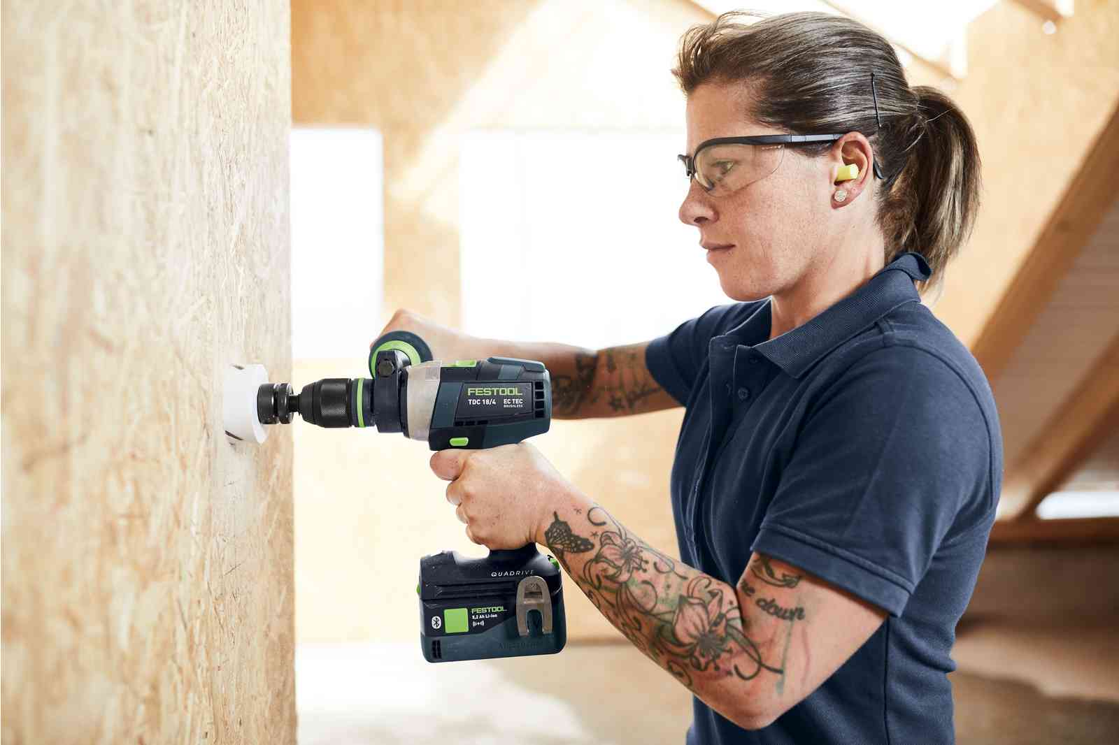 Festool Cordless percussion drill QUADRIVE TPC 18/4 I-Basic