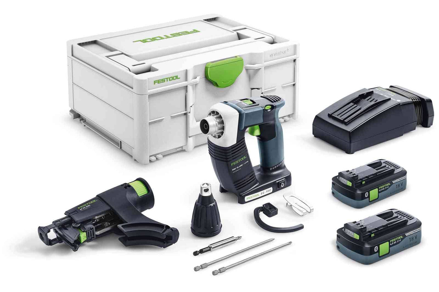 Festool Акумулаторен строителен винтоверт DWC 18-4500 HPC 4,0 I-Plus DURADRIVE