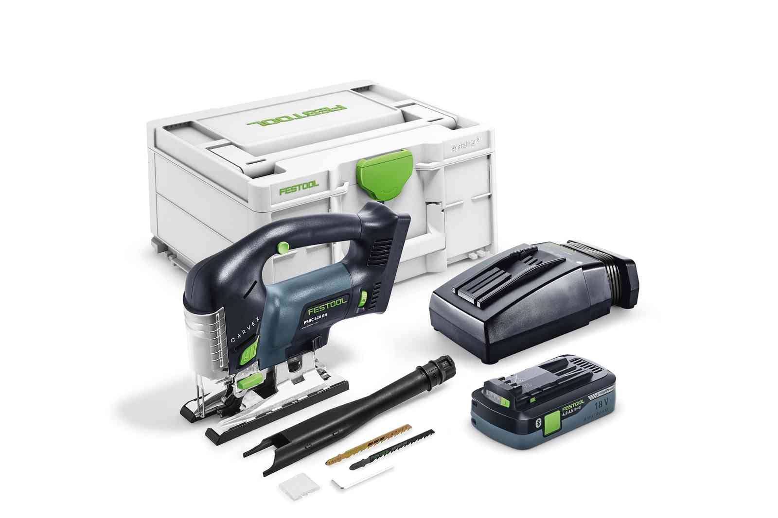 Festool Акумулаторен махален прободен трион / зеге PSBC 420 HPC 4,0 EBI-Plus CARVEX