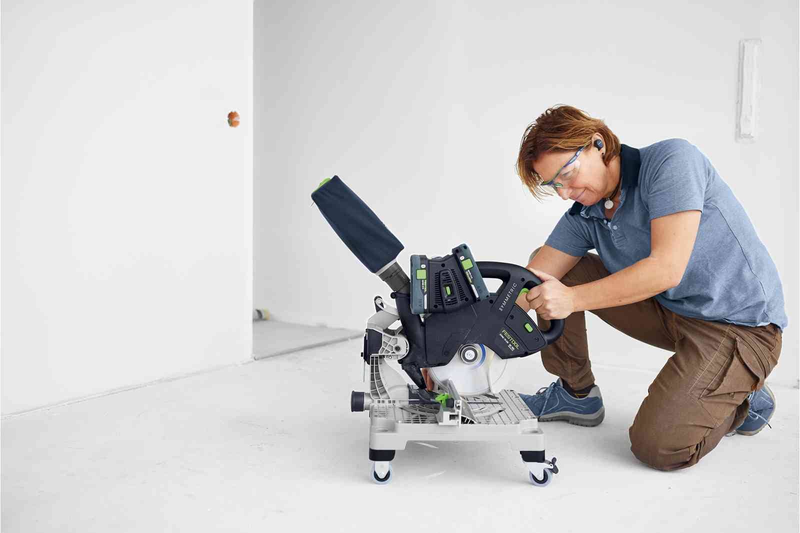 Festool Cordless compound mitre saw SYMMETRIC SYMC 70 4,0 EBI-Plus