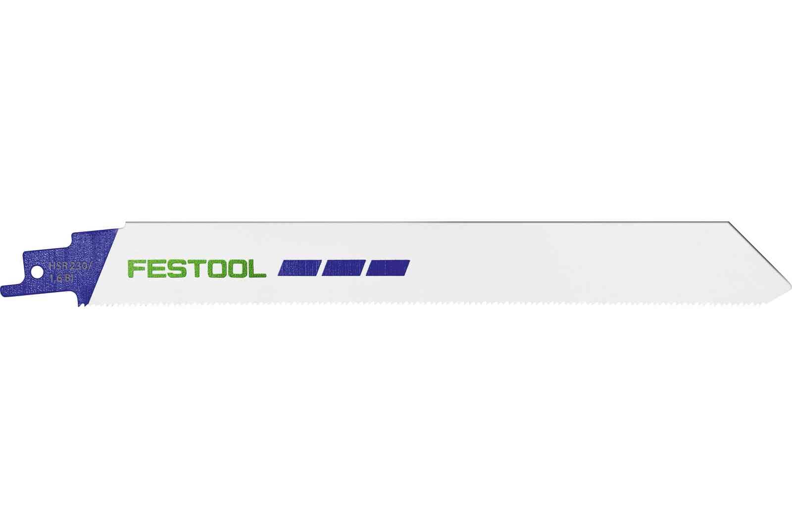 Festool Нож за саблен трион METAL STEEL/STAINLESS STEEL HSR 230/1,6 BI/5 броя