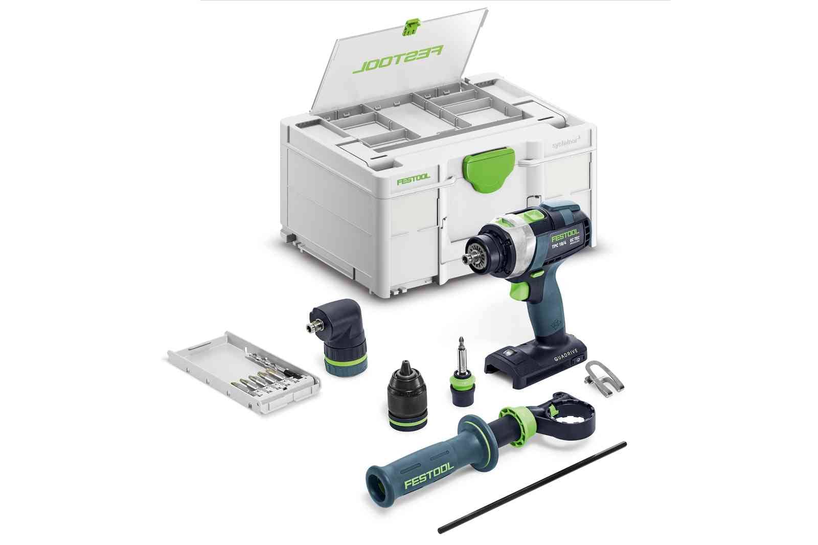 Festool Акумулаторен ударен винтоверт QUADRIVE TPC 18/4 I-Basic-Set