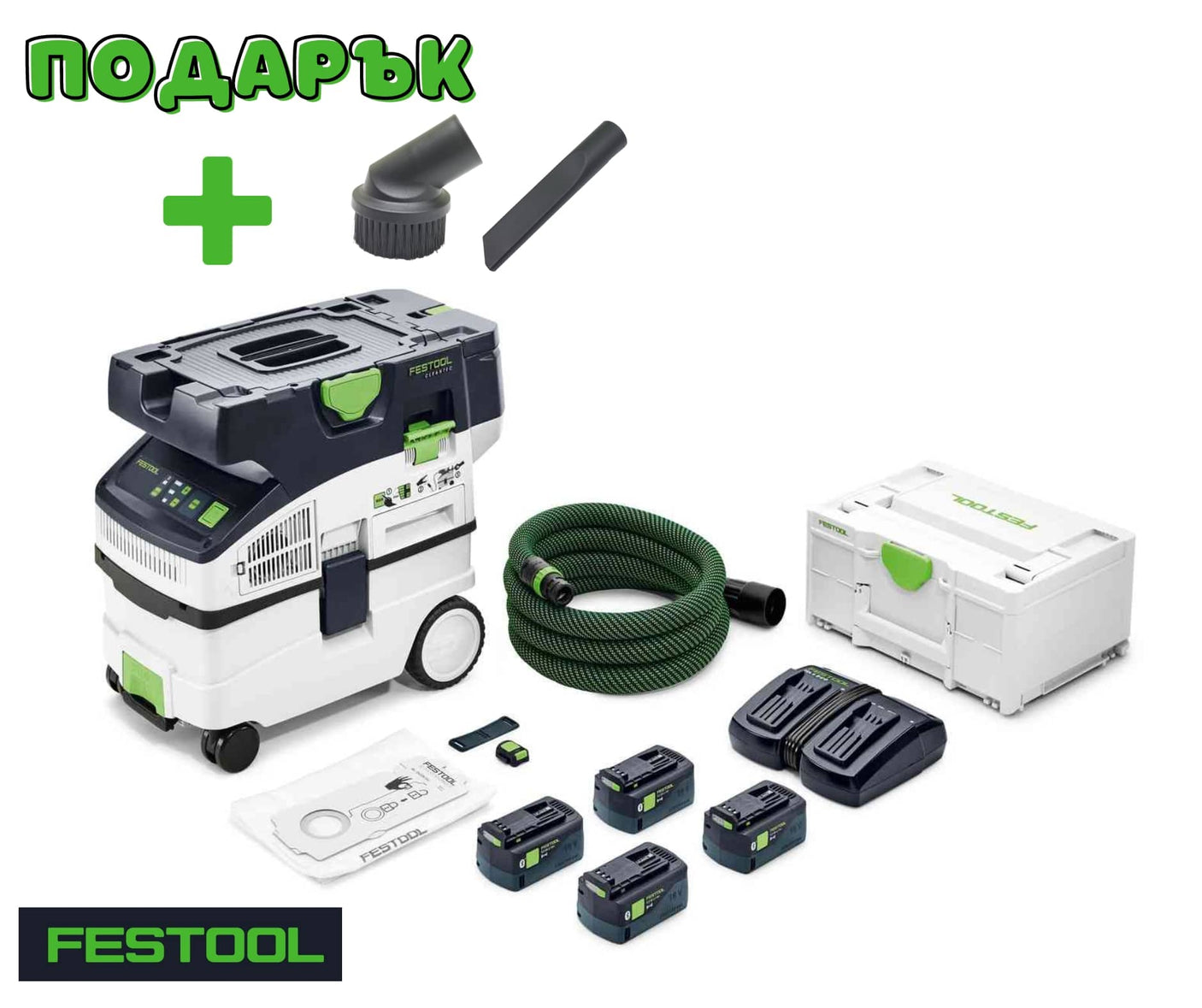 Festool Акумулаторна мобилна прахосмукачка CLEANTEC CTMC MIDI I-Plus