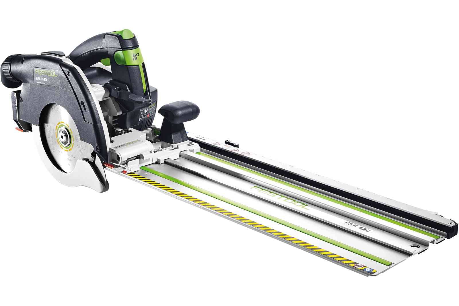 Festool Акумулаторен ръчен циркулярен трион HKC 55 5,0 EBI-Plus-SCA