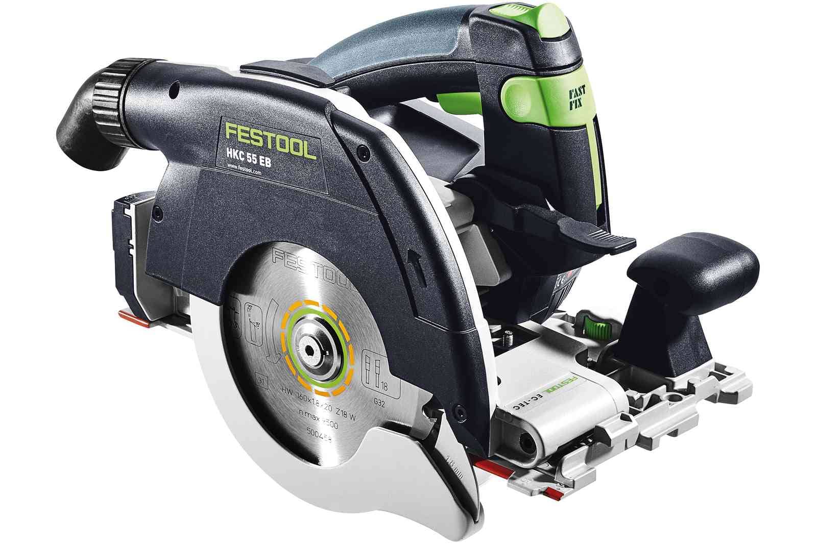 Festool Акумулаторен ръчен циркулярен трион HKC 55 5,0 EBI-Plus-SCA