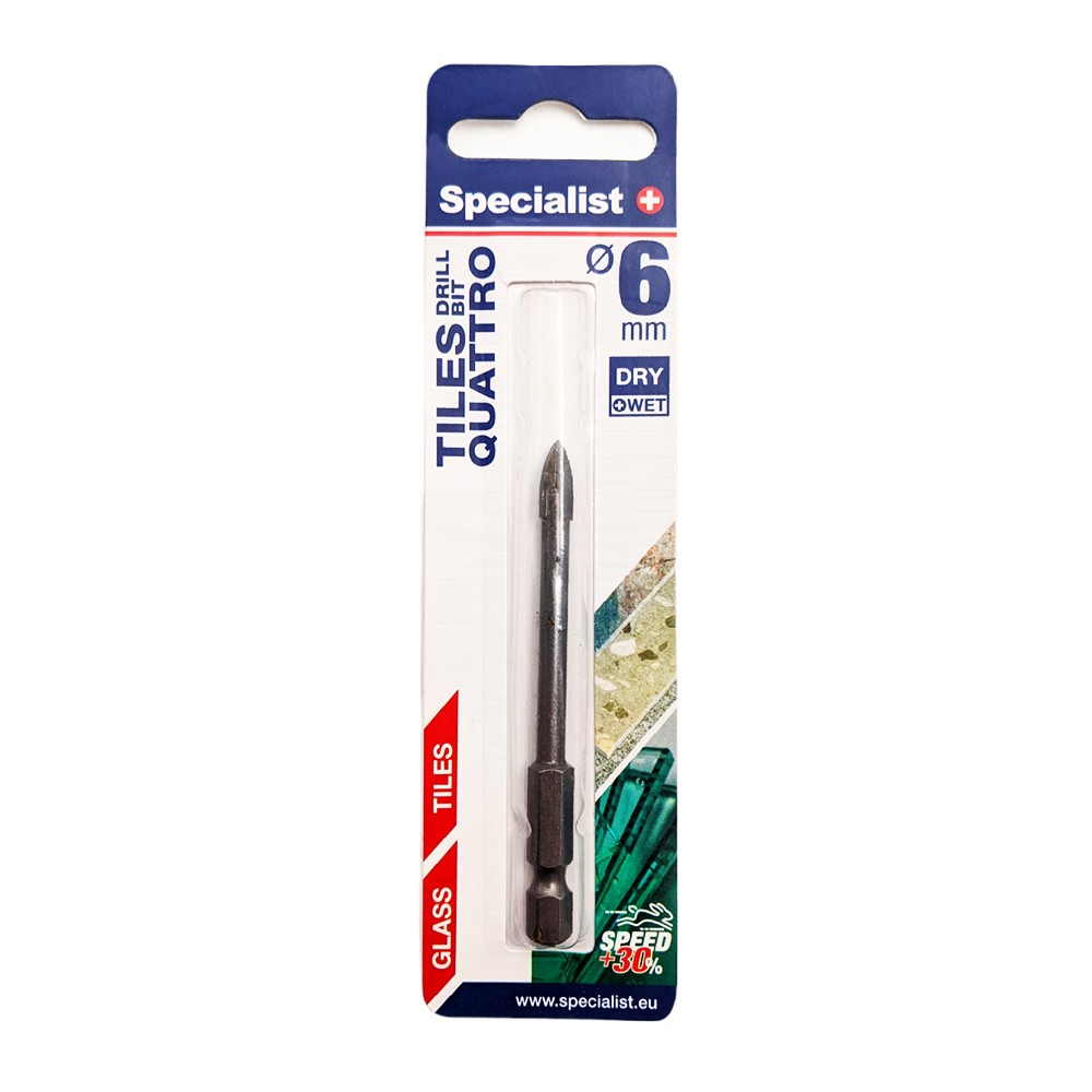 Specialist+ Бургия за стъкло 6 mm