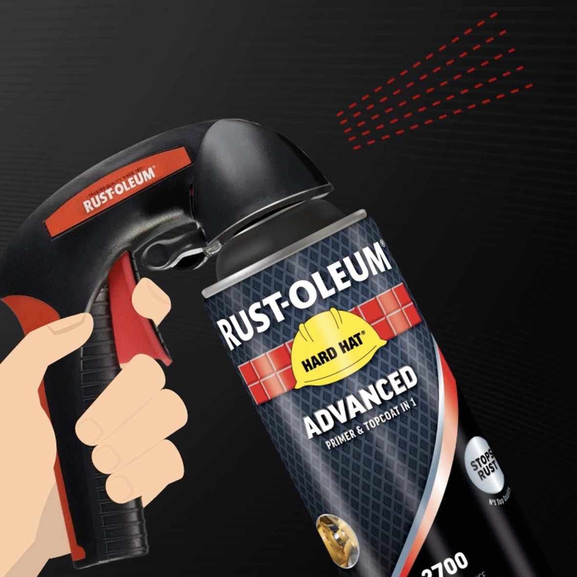 Rust Oleum Comfort spray grip