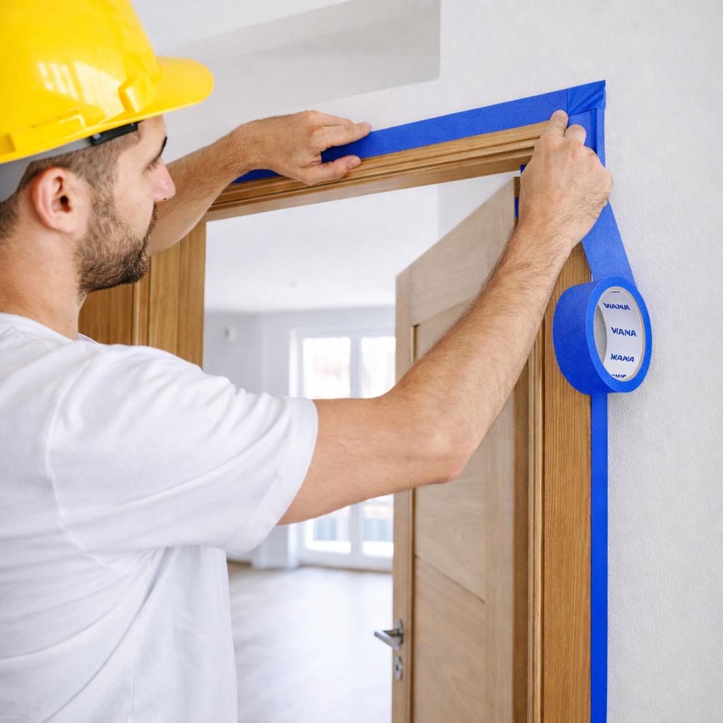 MANA Blue 140 Хартиено тиксо, 50m/ 48mm