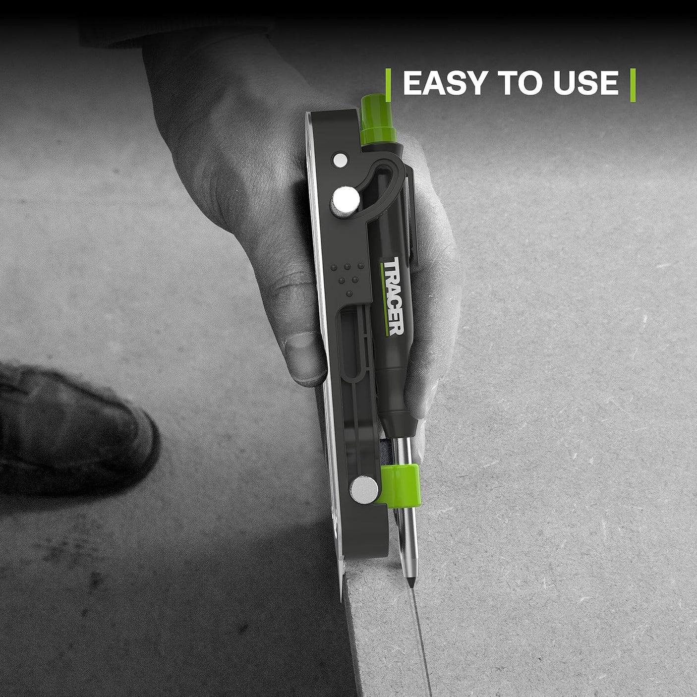 Tracer ProScribe Tool with Deep Hole Pencil, 6X Replacement Lead Holster