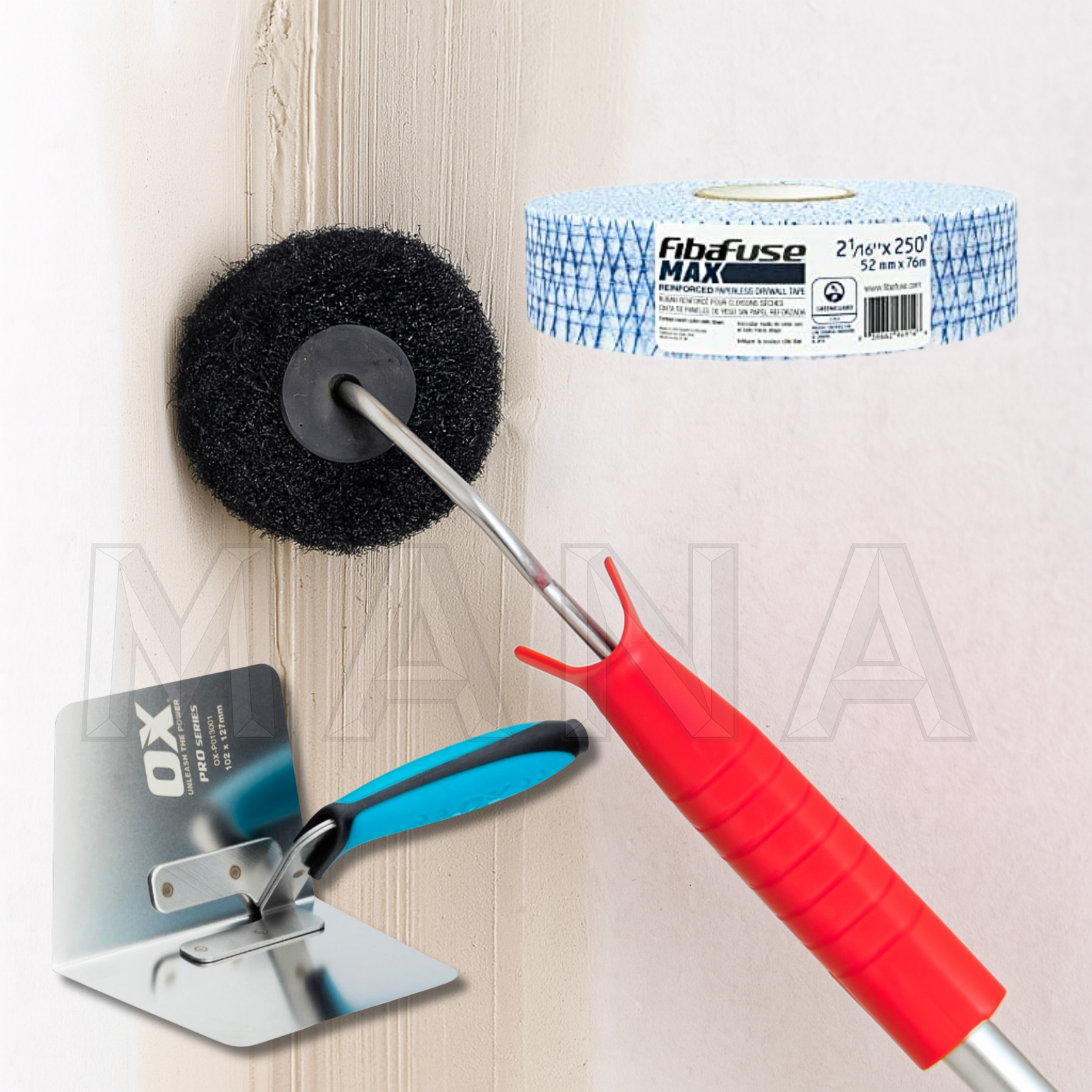 MANA Комплект за въртешни ъгли/ Ъглов Валяк + мистрия+ лента