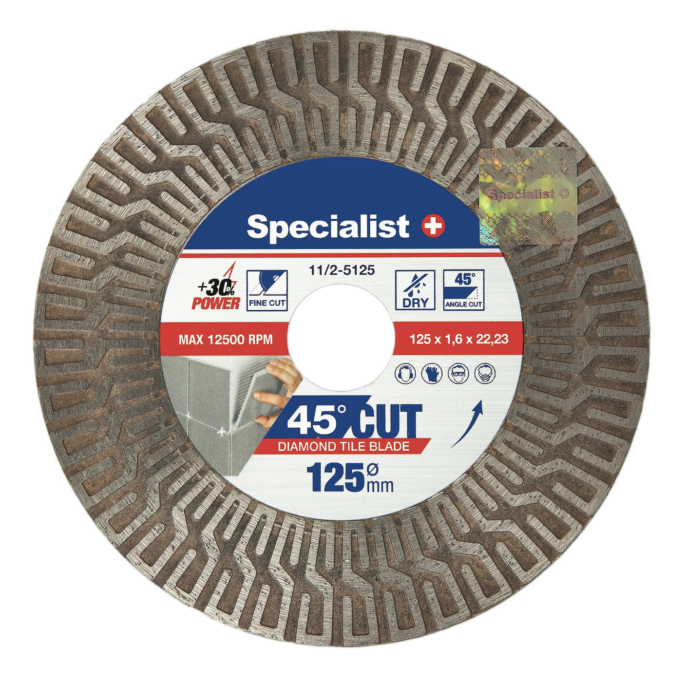 SPECIALIST+ diamond cutting and grinding disc, 125mm