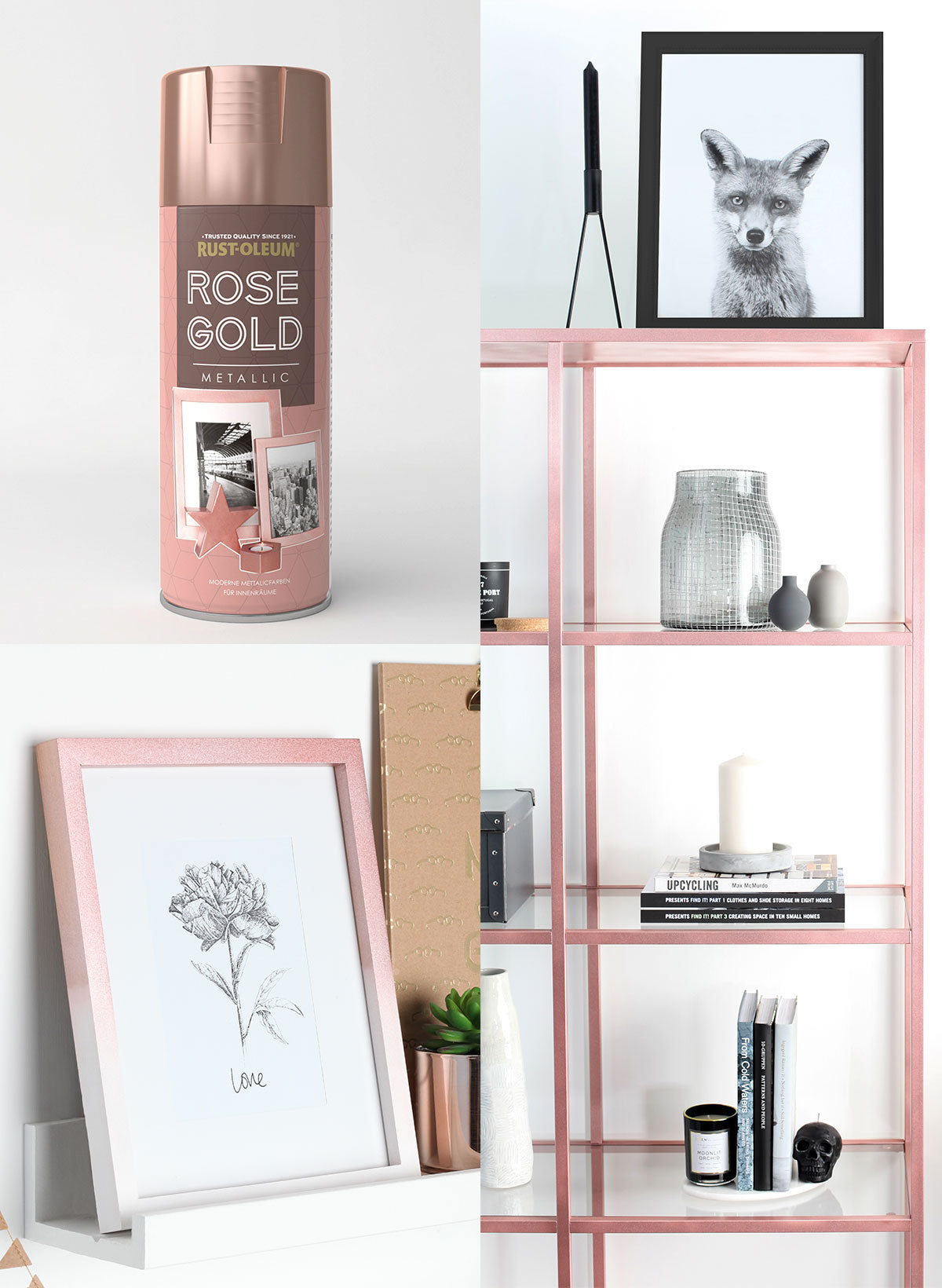 Rust Oleum ROSE-GOLD METALLIC Spray Paint 400ml