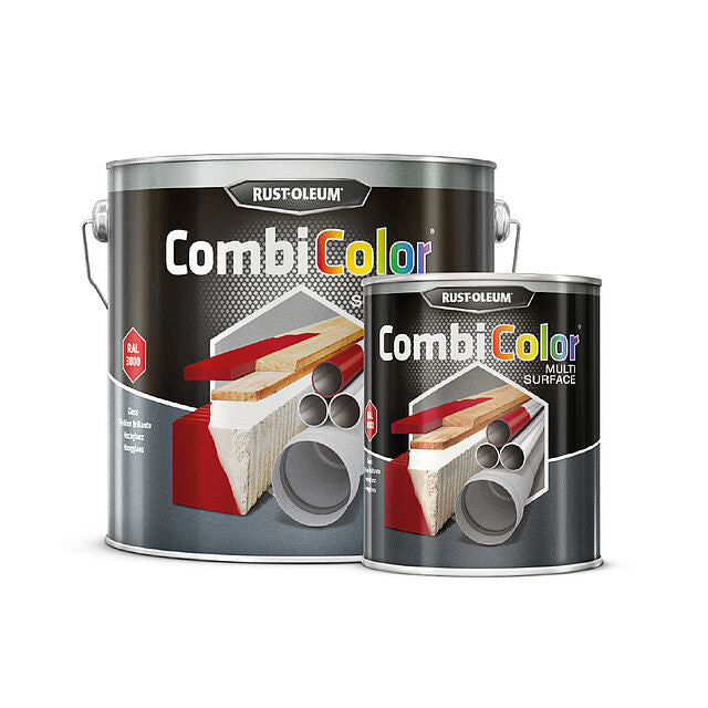 Rust-Oleum CombiColor® Multi-Surface Защита за универсални повърхности Сатен RAL 9005/Jet Black 750ml
