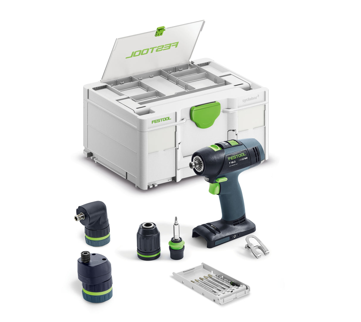 Festool Акумулаторен винтовърт T18+3 Basic-Set