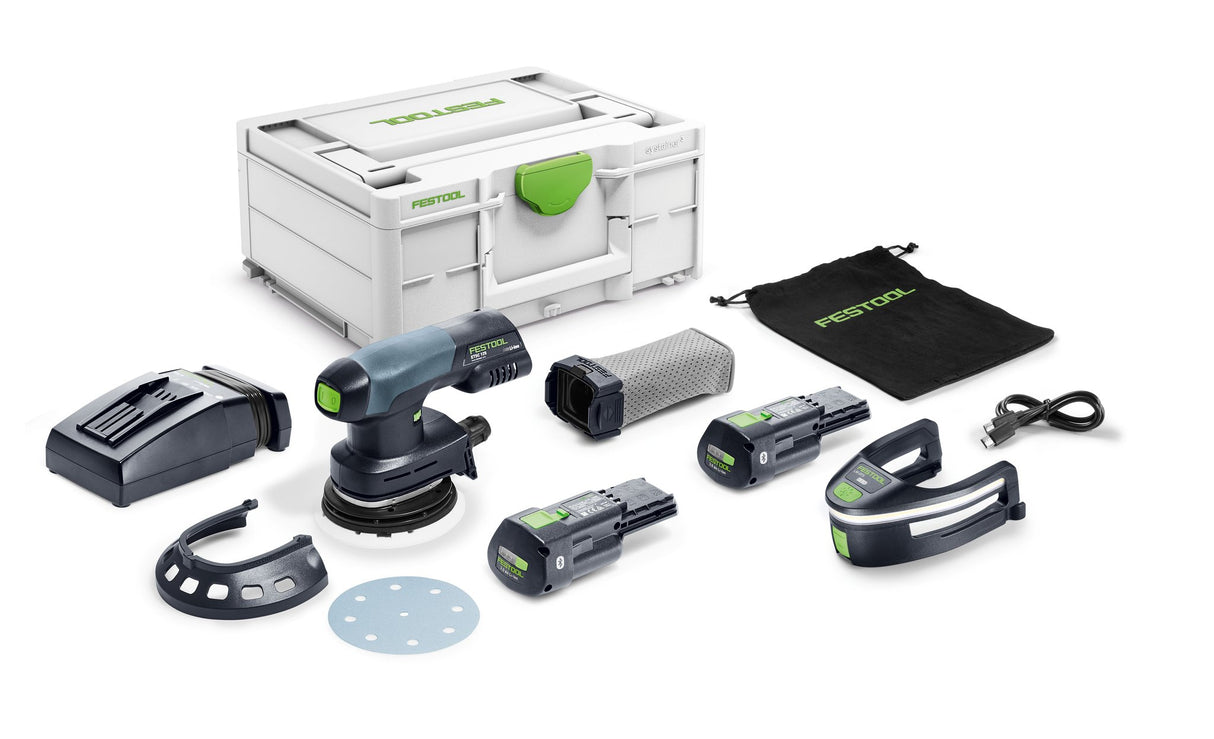 Festool Акумулаторна ексцентършлайф машина ETSC 125 3,0 I-Plus