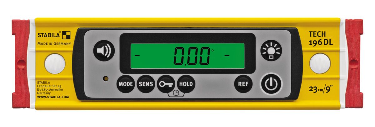 STABILA Aluminum electronic level TECH 196 DL IP67 23 cm