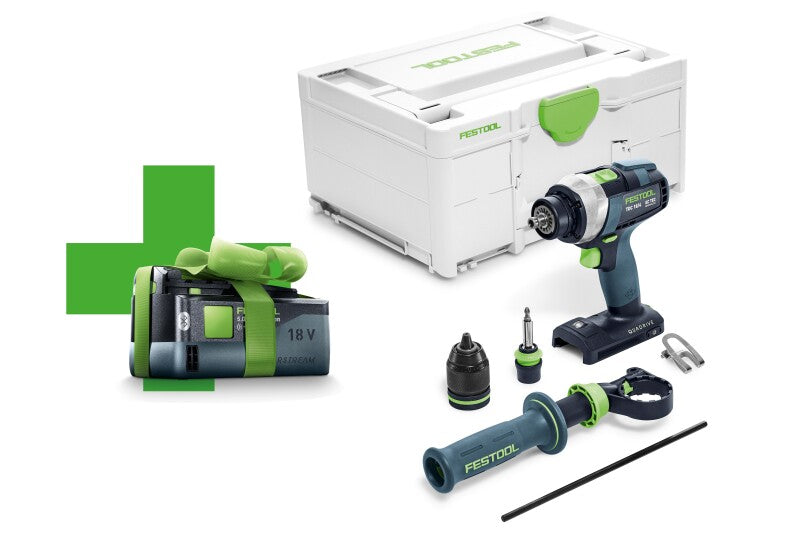 Festool Акумулаторен винтоверт QUADRIVE TDC 18/4 I-Basic + ПОДАРЪК БАТЕРИЯ