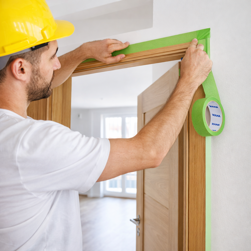 MANA Green 120 Хартиено тиксо, 50m/ 48mm