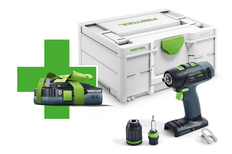 Festool Акумулаторен ударен винтоверт QUADRIVE TPC 18/4 I-Basic + ПОДАРЪК БАТЕРИЯ