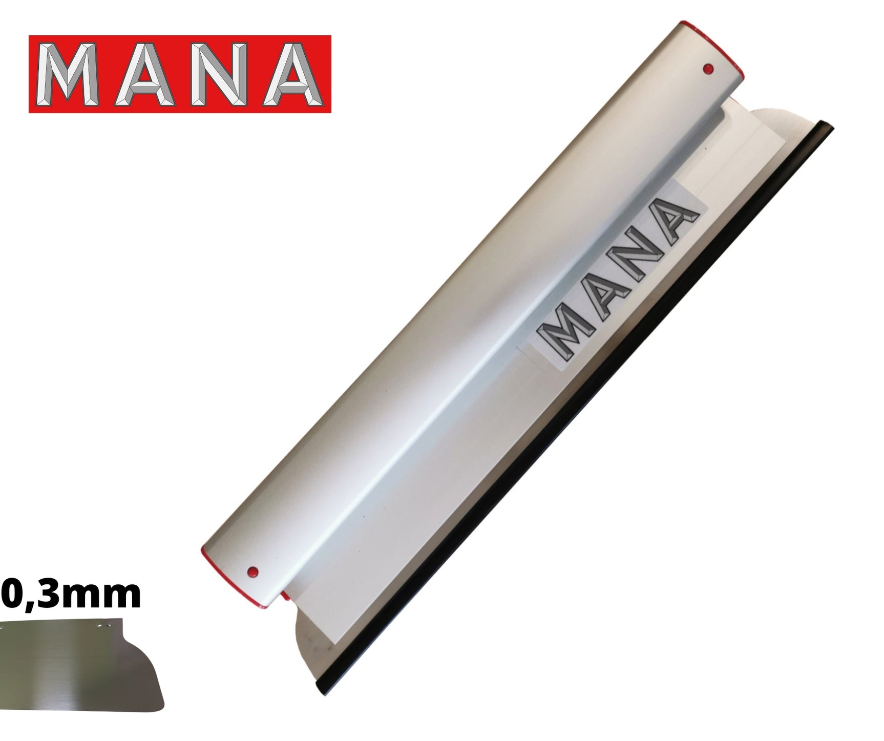 MANA PRO Нож за шпакловане, алуминиев профил 40см/ 0,3mm