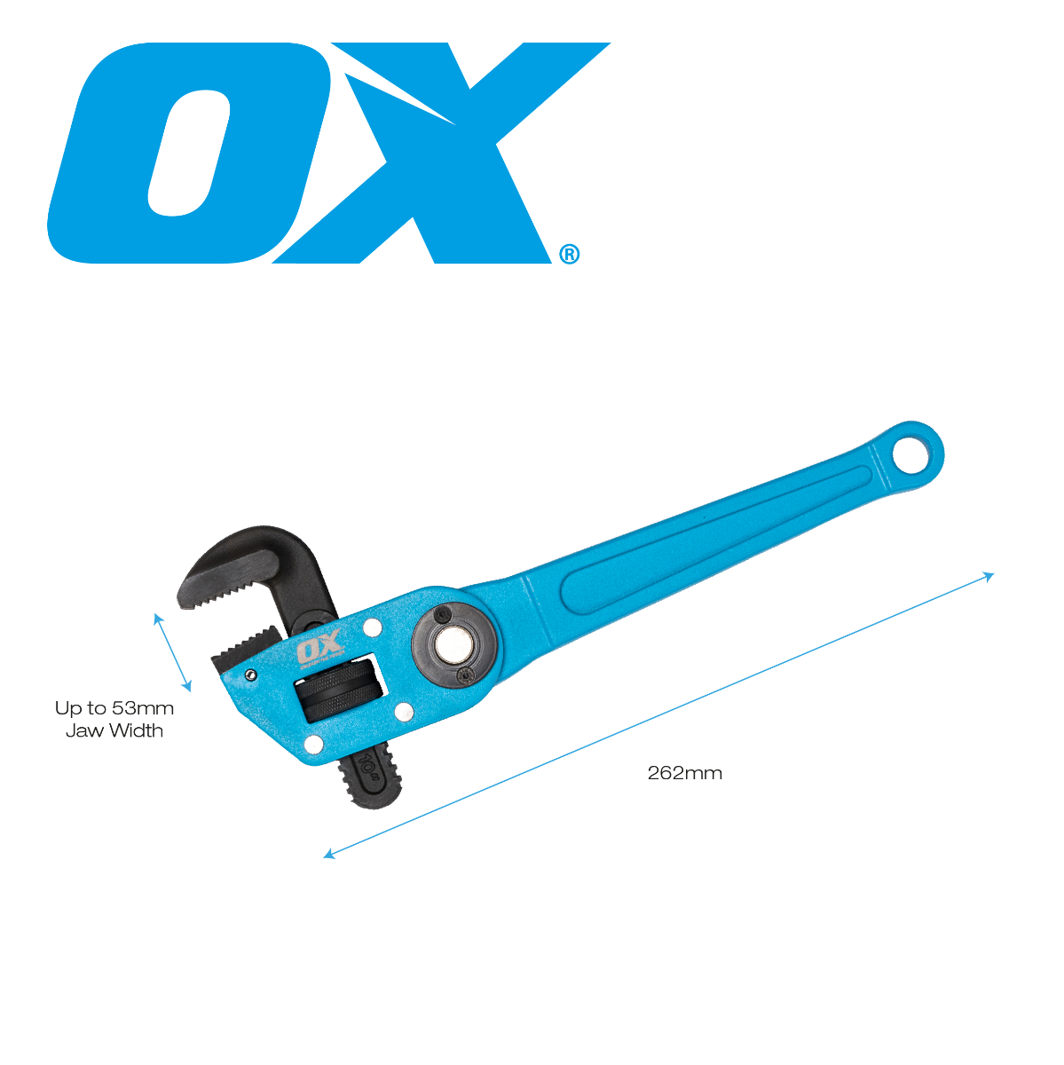 Ox Tools Pro 10in Multi Angle Wrench