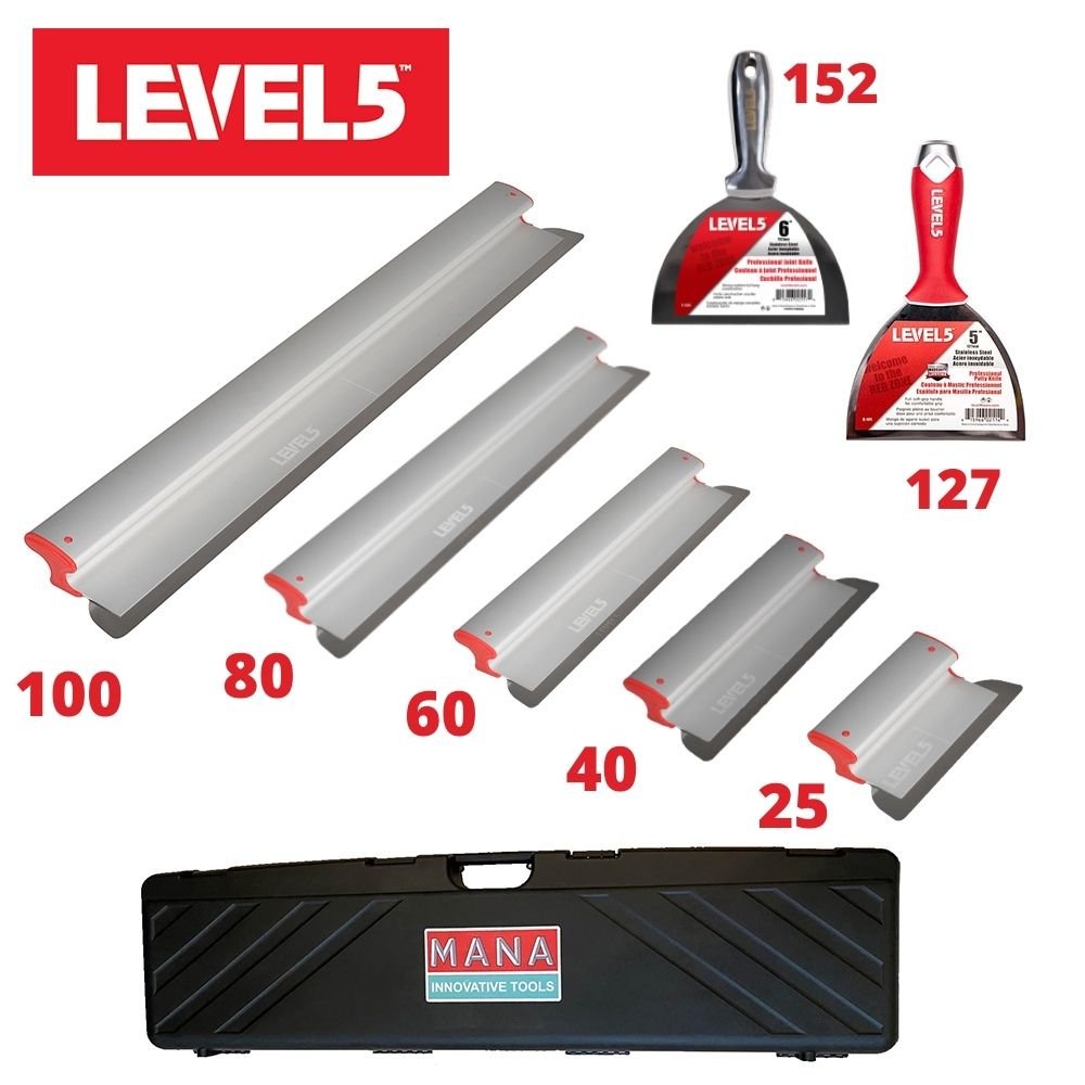Level 5 нож за шпакловка — професионален инструмент за гипсокартон