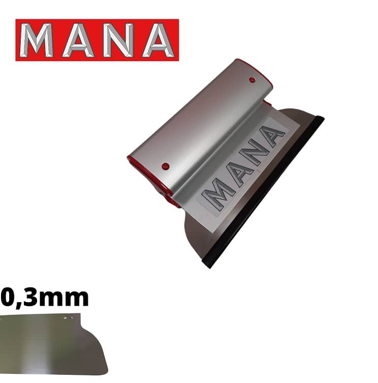 MANA PRO Нож за шпакловане, алуминиев профил 25см/ 0,3mm