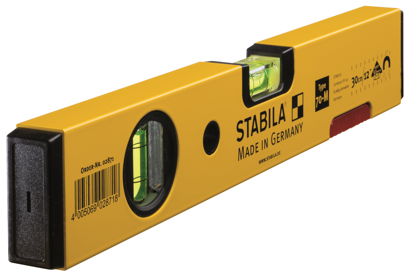 STABILA Aluminum magnetic level type 70M 30 sm