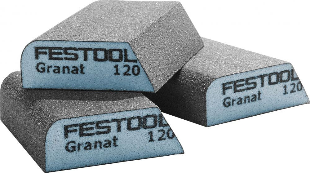 Festool Скосено Блокче за шкурене 69x98x26 P120 CO GR Granat/ 1 брой
