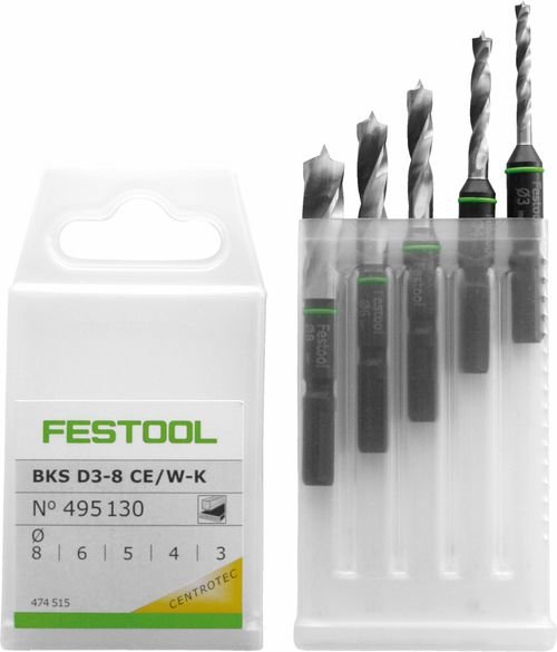 Festool Касета набор свредла BKS D 3-8 CE/W-K